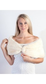 White Mink Fur Stole